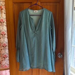 Show Me Your Mumu tunic Green shimmer